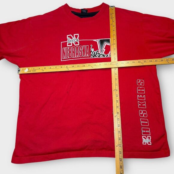 Vtg Nebraska Huskers Starter Shirt XL Red NCAA College Football Y2K Baggy Gorp - Picture 11 of 11